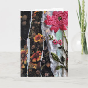 Blume Collage, Geburtstag Karte
