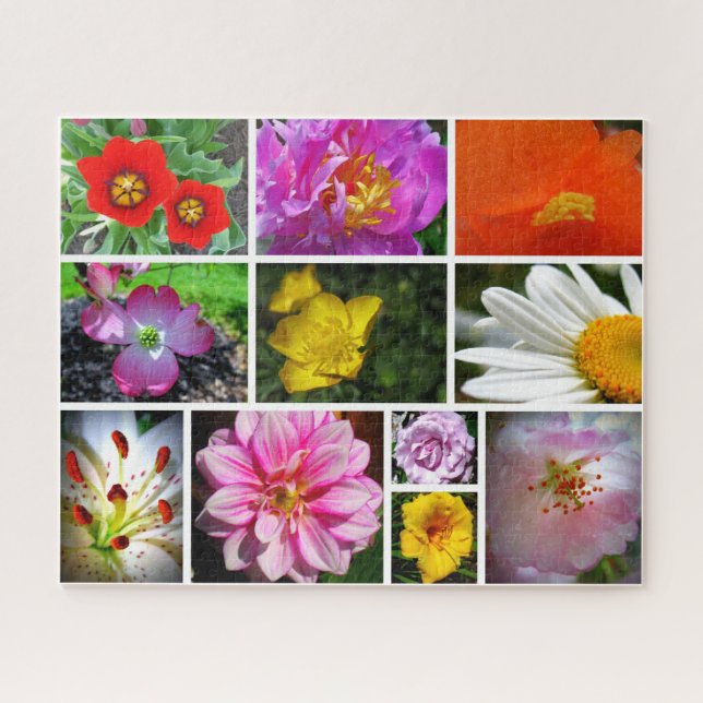 Blume Collage Jigsaw Puzzle (Horizontal)