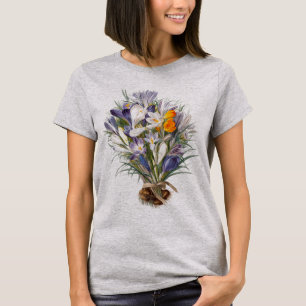Blume Crocus Spring Botanische Blumenpracht T-Shirt