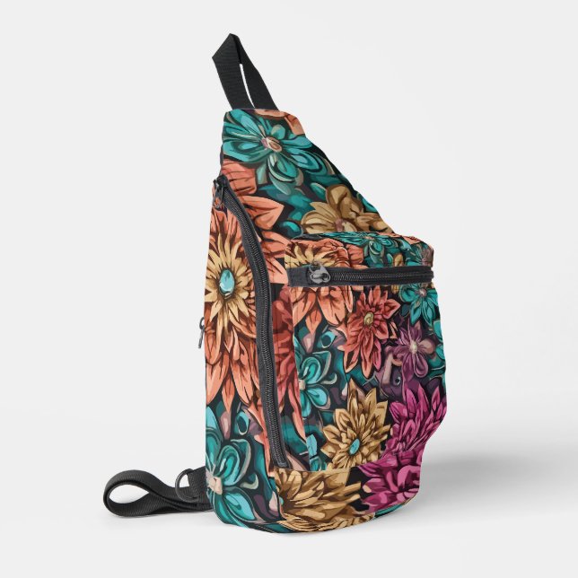 Blume Crossbody Bag (Linke Seite)