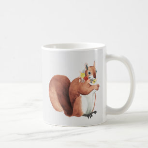 Blume Crown Forester Eichhörnchen Kaffeetasse