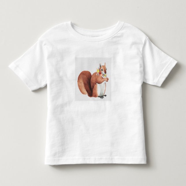 Blume Crown Forester Eichhörnchen Kleinkind T-shirt (Vorderseite)
