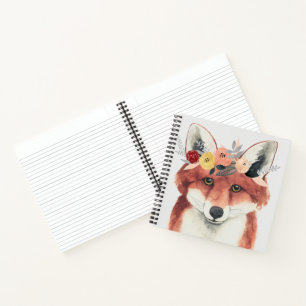 Blume Crown Forester Fox Notizbuch
