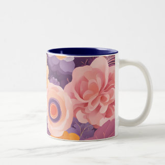Blume Cup für ästhetische Liebhaber Zweifarbige Tasse