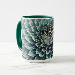 Blume Dahlia Aquamarines Aqua Ticino Tasse