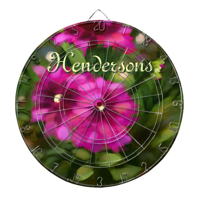 Blume Dahlia Dartscheibe (vorne)