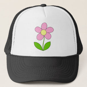 Blume Daisy Gelb Rosa Frühlingsgebirge Truckerkappe