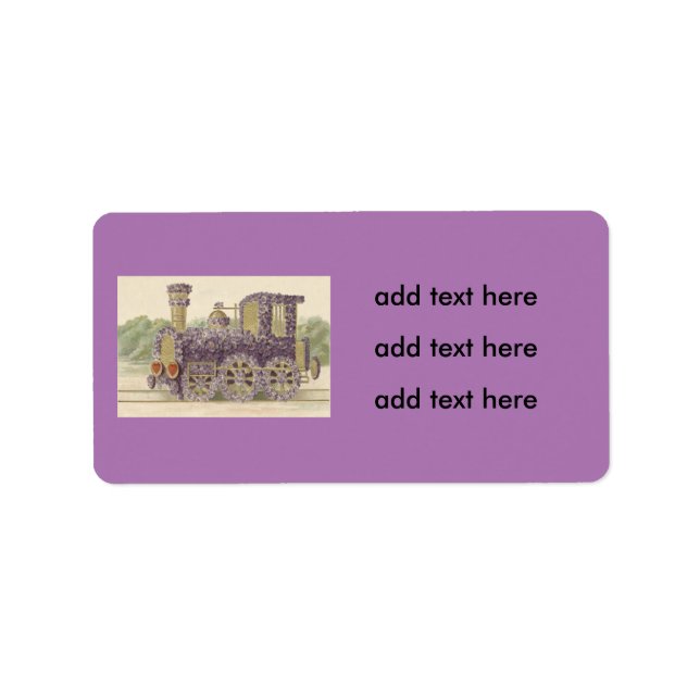 Blume Daisy Heart Adressaufkleber (Vorne)