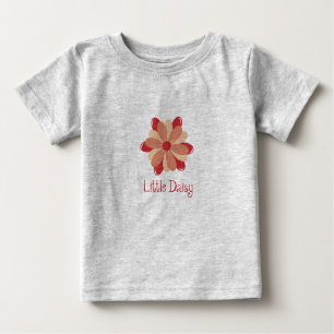 Blume daisy niedlich wenig rot baby t-shirt