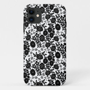 Blume Daisy Vintag Black Pattern Case-Mate iPhone Hülle