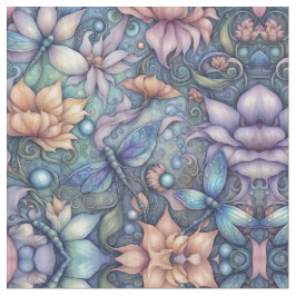 Blume Damask Blue Gold Design Stoff