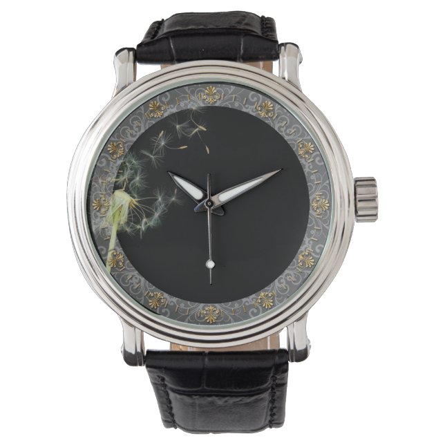 Blume - Dandelion - Gesundheit Armbanduhr (Vorderseite)