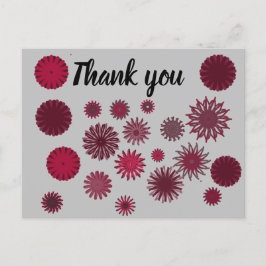 Blume danke postkarte