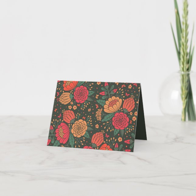 Blume Dankeskarte (Vorderseite)