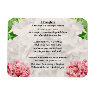 Blume - Daughter Poem Magnet