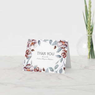 Blume Deco Plum Watercolor Vielen Dank Dankeskarte