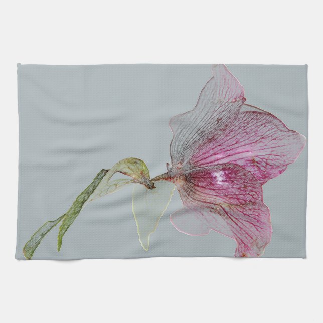 Blume-Dekoration Blumendruck Geschirrtuch (Horizontal)