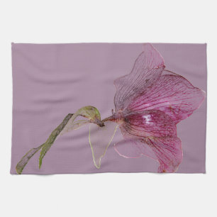 Blume-Dekoration Blumendruck Geschirrtuch