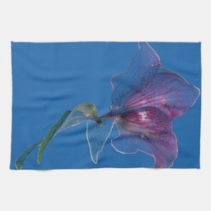 Blume-Dekoration Blumendruck Geschirrtuch