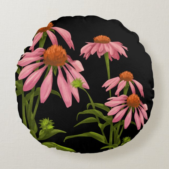 Blume dekorieren werfen Kissen (Vorderseite)