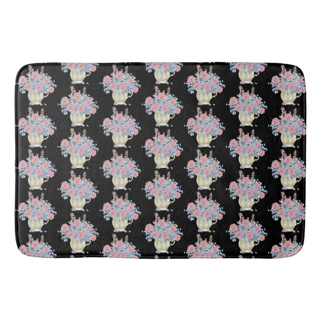 Blume dekorieren werfen Kissen Badematte (Vorderseite)