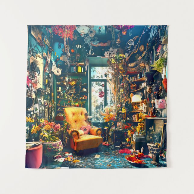 Blume Den Wandteppich (Vorderseite)