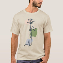 Blume der abstrakten Rose T-Shirt