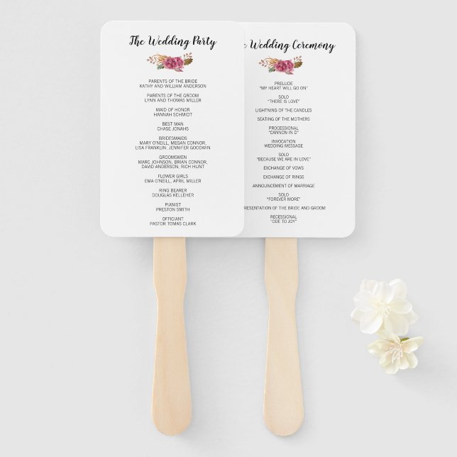 Blume der Aquakultur Rustikales Bohemisches Progra Fächer (Vorne und Hinten)