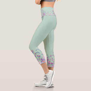 Blume der Aquarellbilder Capri Leggings