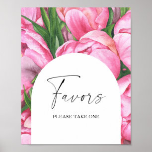 Blume der Aquarellfarben - Brautfavoriten, bitte n Poster