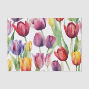 Blume der Aquarellfärbung Seidenpapier