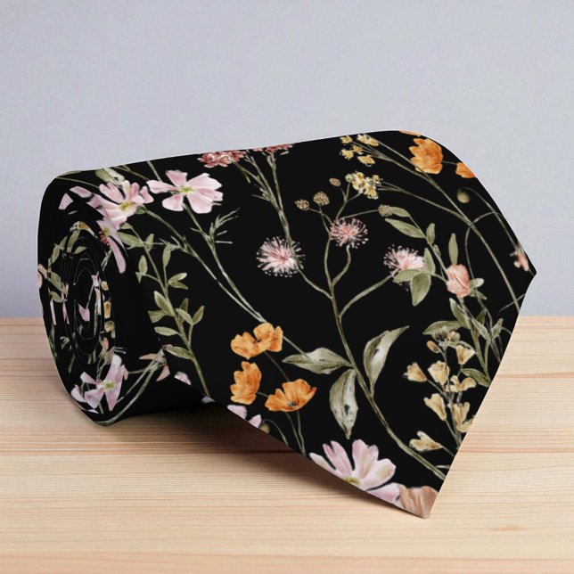 Blume der Black Wildblume Krawatte (Von Creator hochgeladen)