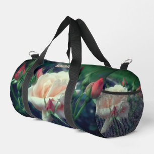 Blume der blass pfirsichfarbenen Rose Personalisie Duffle Bag