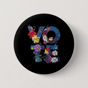 Blume der Blauen Flora und Fauna 2024 Button