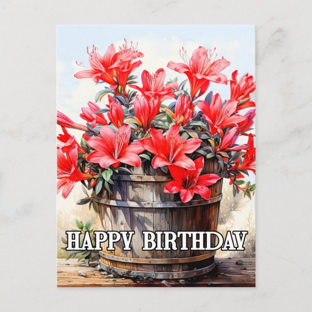 Blume der Blüte Postkarte (Vorderseite)