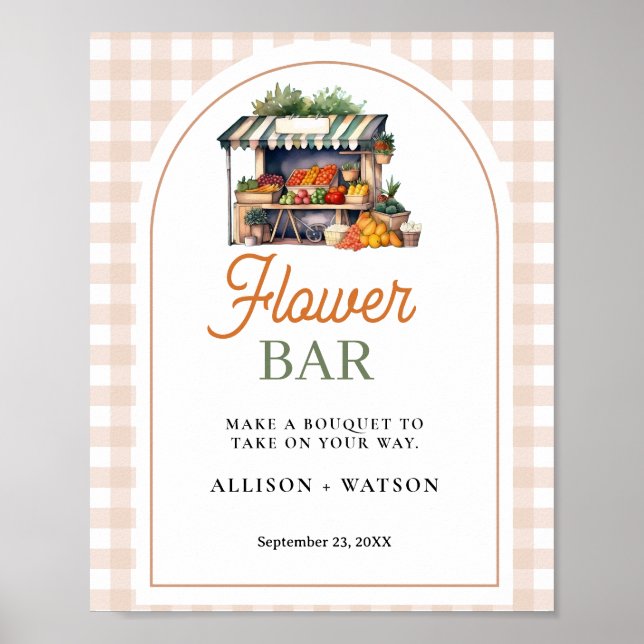 Blume der Brautschuhe vom Markt frisch Poster (Vorne)