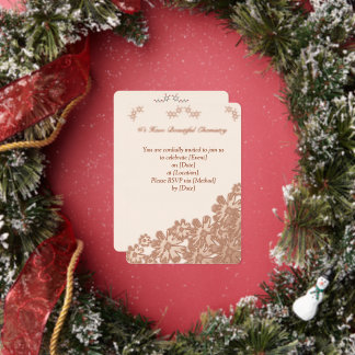 Blume der Chemie Party Einladung