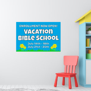Blume der Custom Vacation Bible School Poster