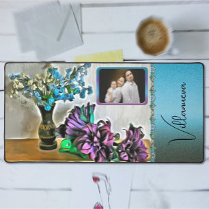 Blume der Familie Seide und Mais 2190 Schreibtischunterlage