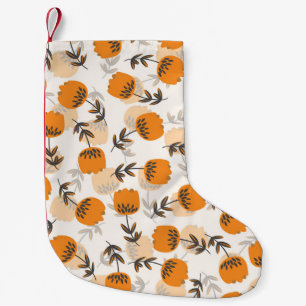 Blume der Folkkunst skandinavischer Stil Kleiner Weihnachtsstrumpf