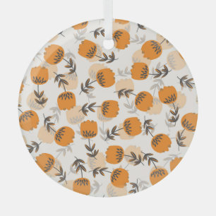 Blume der Folkkunst skandinavischer Stil Ornament Aus Glas