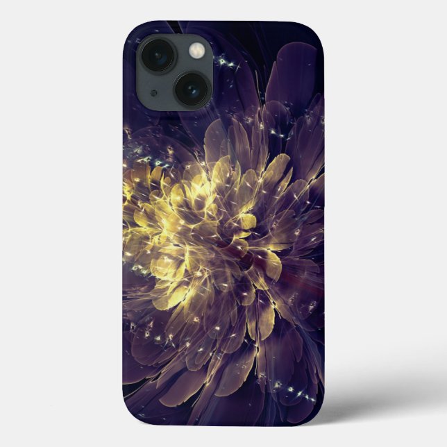 Blume der Freiheit - Golden Blue Blume | iPad-Fall Case-Mate iPhone Hülle (Rückseite)
