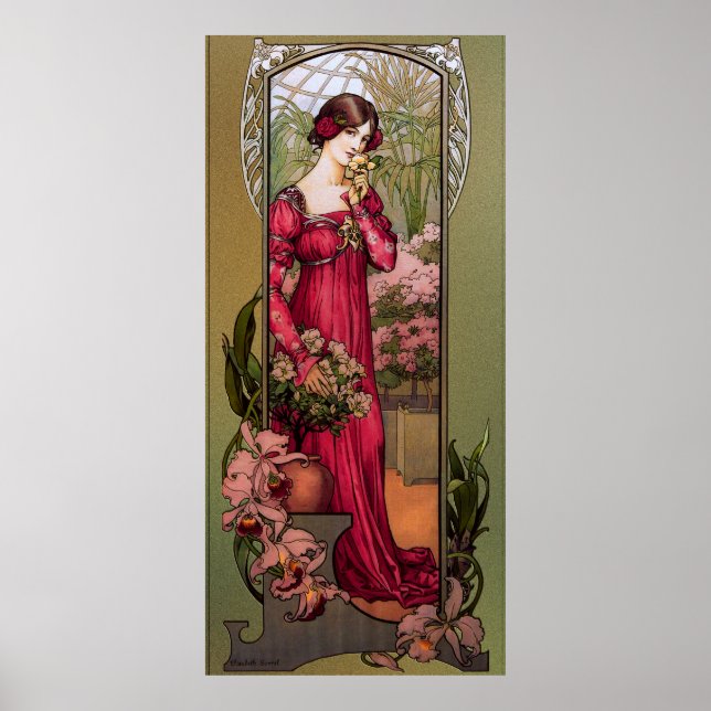 Blume der Gärten von Élisabeth Sonrel Poster (Vorne)
