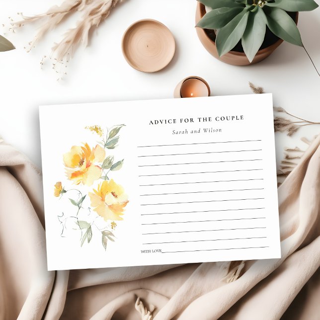 Blume der Gelben Wasserfarbe Rose Beratung für Paa Begleitkarte (Von Creator hochgeladen)