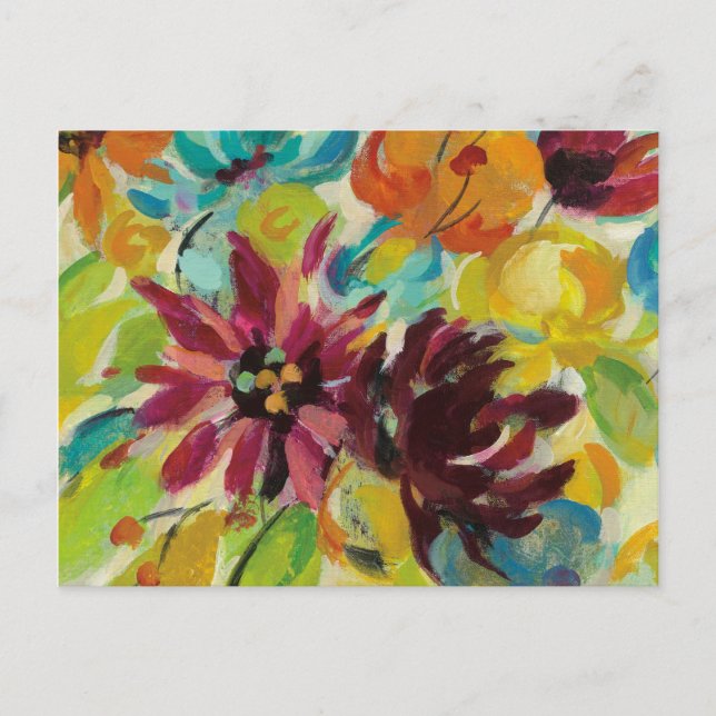 Blume der Herbstfreude Postkarte (Vorderseite)