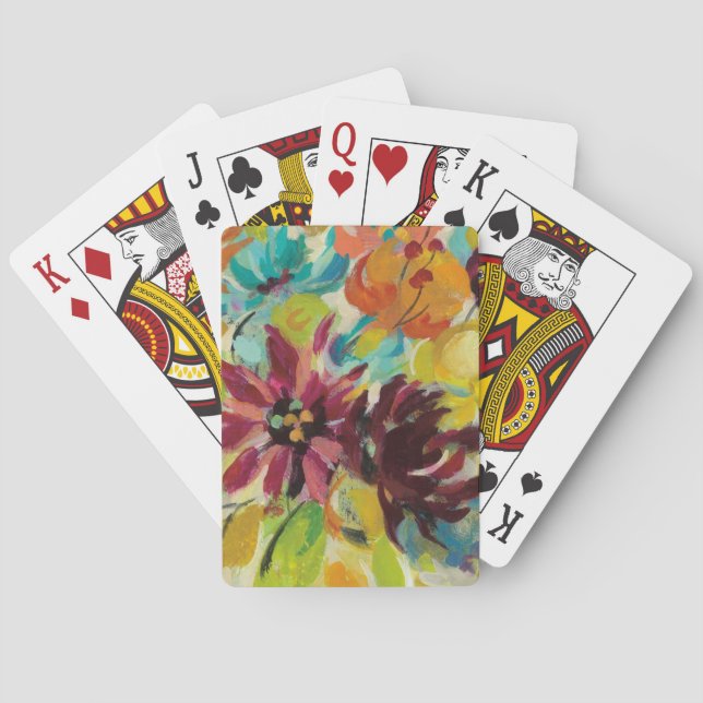 Blume der Herbstfreude Spielkarten (Rückseite)
