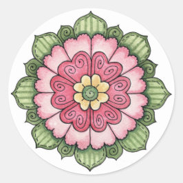 Blume der Herzen - Aufkleber