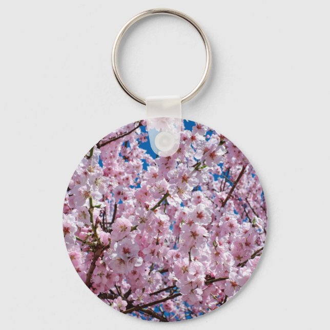 Blume der Japanischen Kirsche Schlüsselanhänger (Vorderseite)