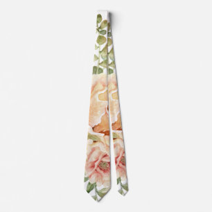Blume der Kakteen, Aquarellkaktus, sukkulent Krawatte