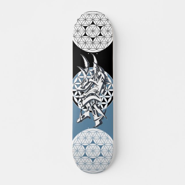 Blume der Leben-Zone Skateboard (Vorne)